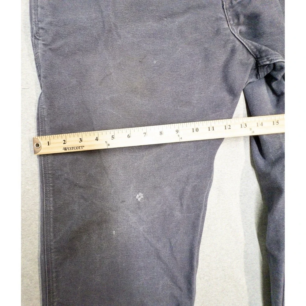 Carhartt 101710-PTB Relaxed Fit Gray Pants Mens 40x30 Western Ranch Workwear